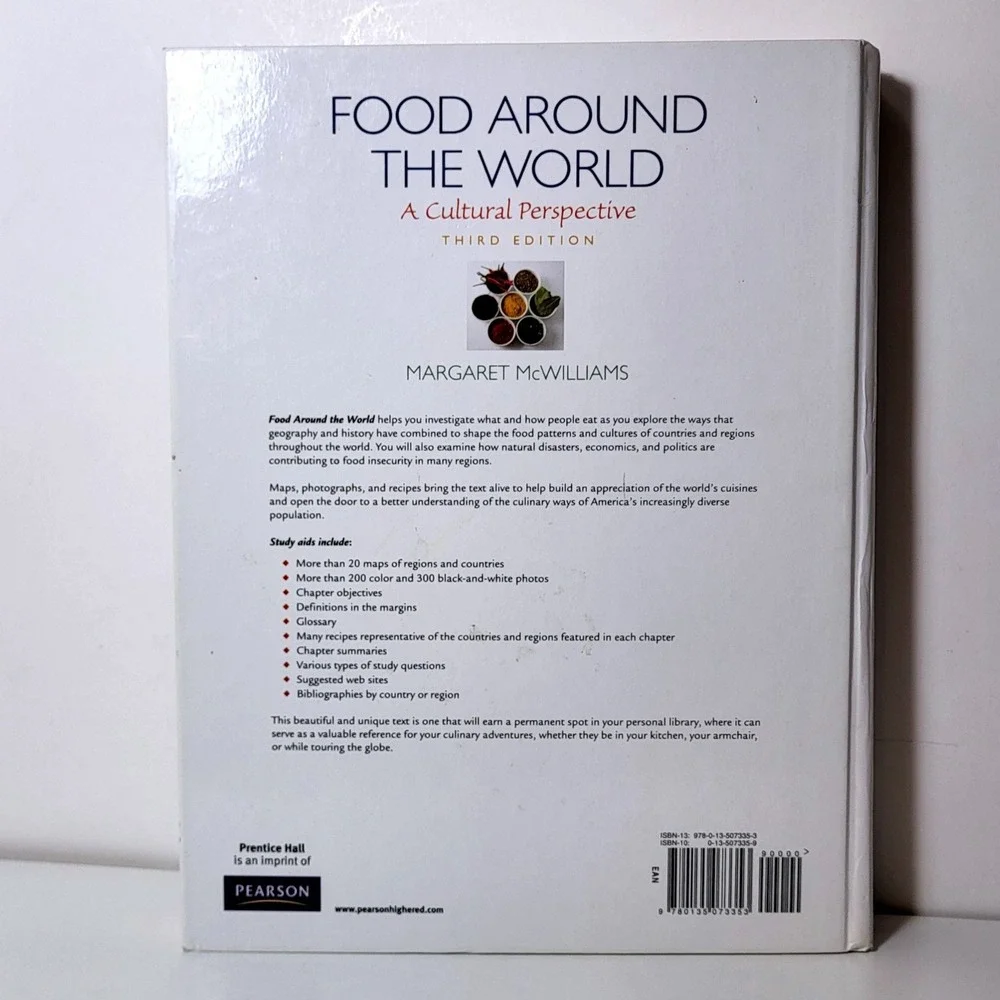Food Around the World A Cultural Perspective 3rd Ed Margaret McWilliams Book
